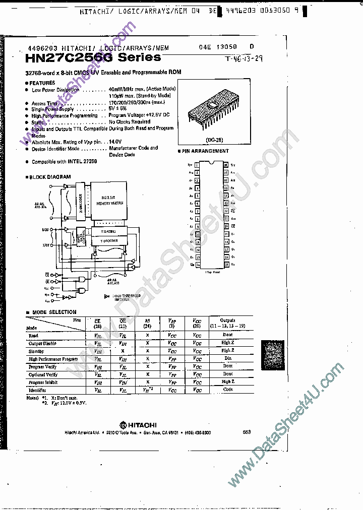 HN27C256G_144283.PDF Datasheet