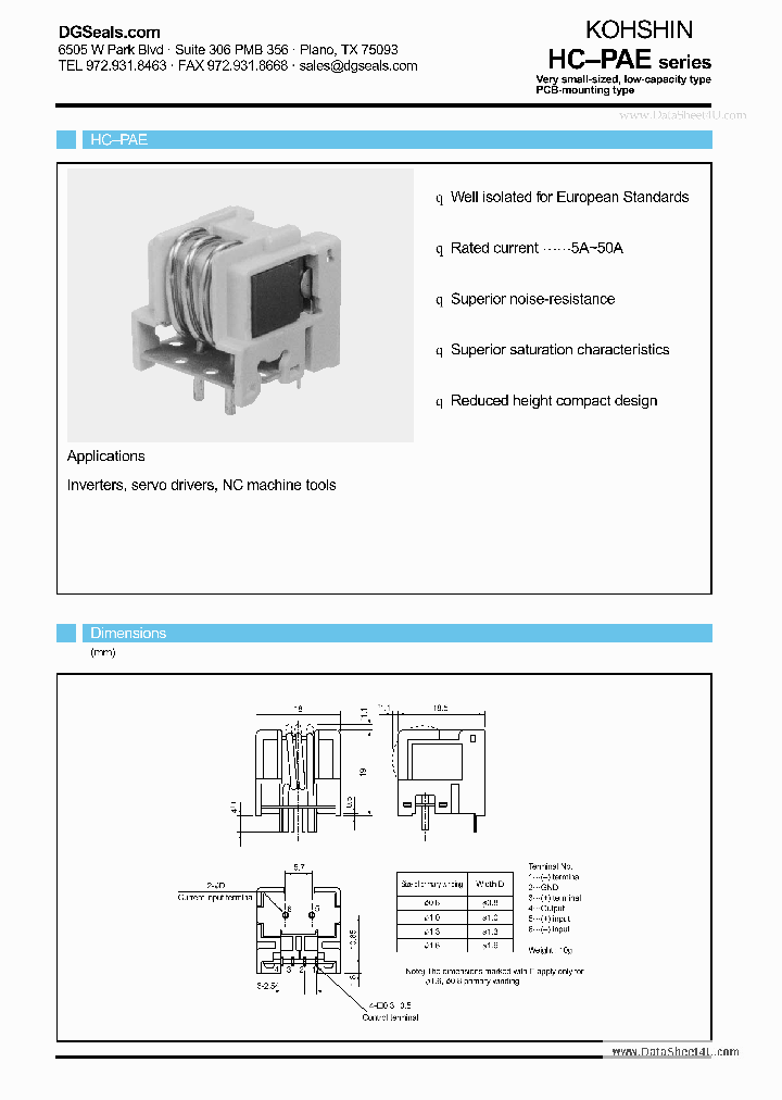 PAE20V4B15_146724.PDF Datasheet