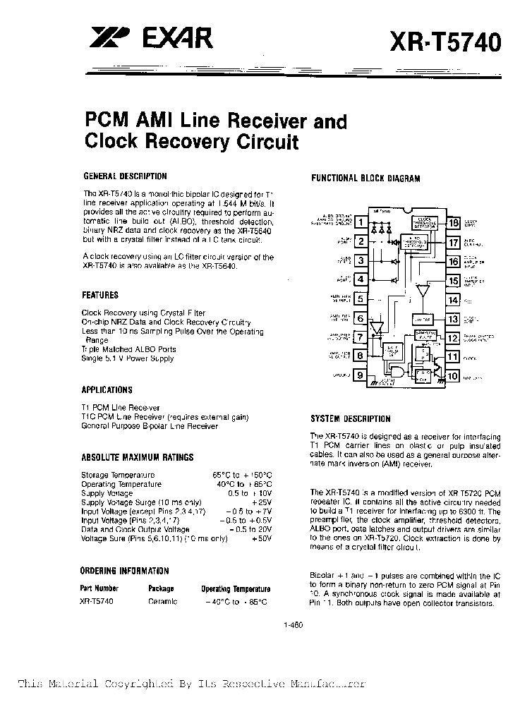 XR-T5740_192556.PDF Datasheet