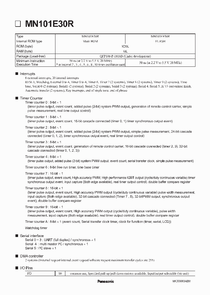 MN101EF30R_195773.PDF Datasheet