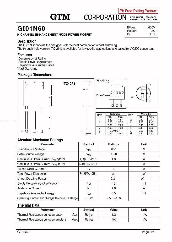 GI01N60_165084.PDF Datasheet