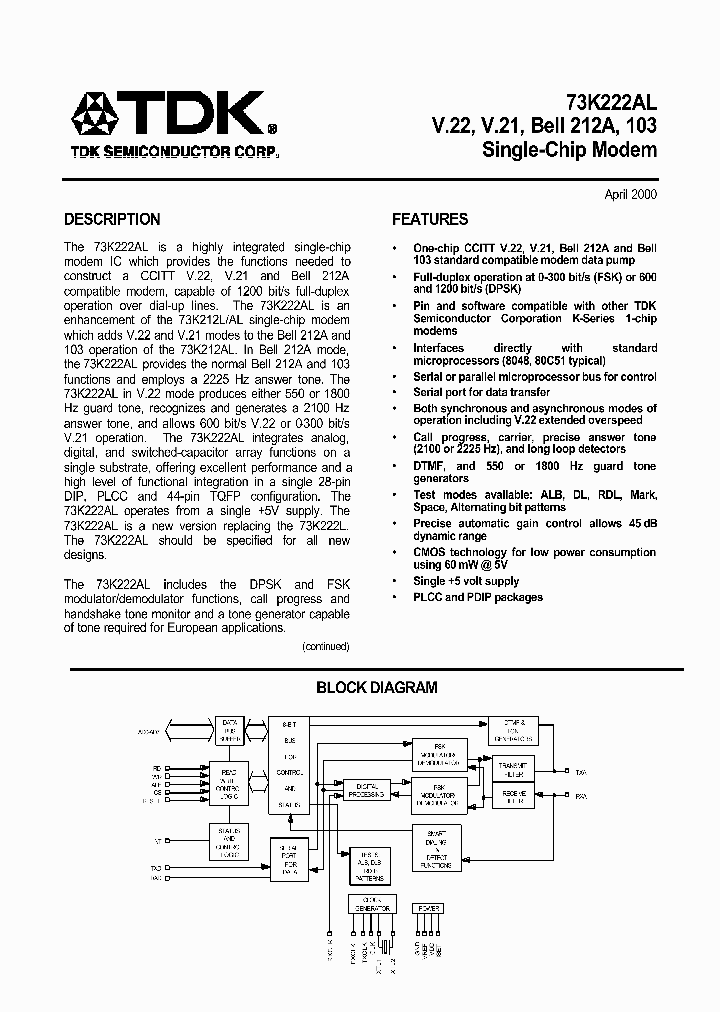 73K222AL_165340.PDF Datasheet