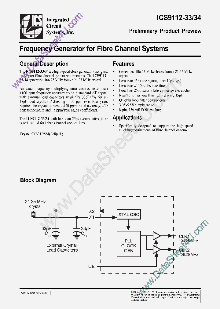 ICS9112-33_168823.PDF Datasheet