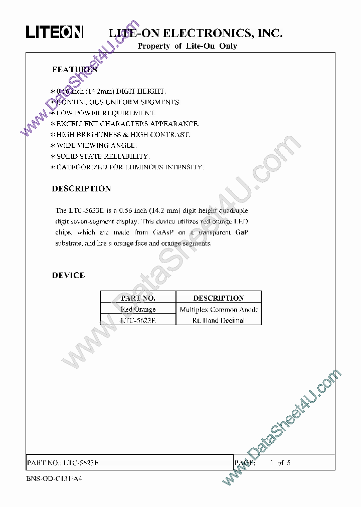 LTC-5623E_169313.PDF Datasheet