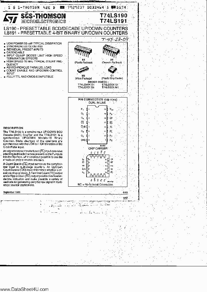 T74LS190_170256.PDF Datasheet