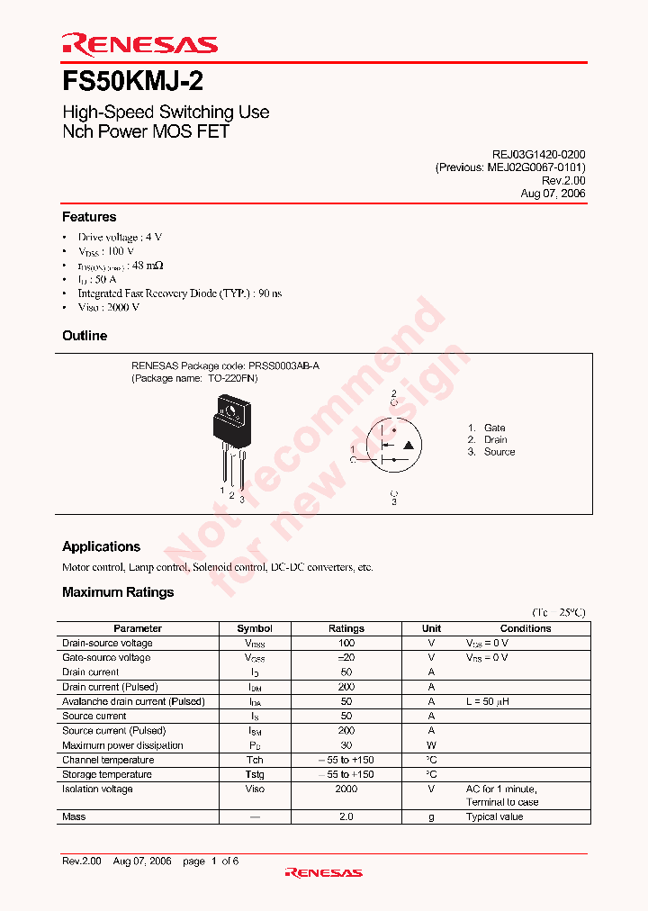 FS50KMJ-2-A8_206086.PDF Datasheet
