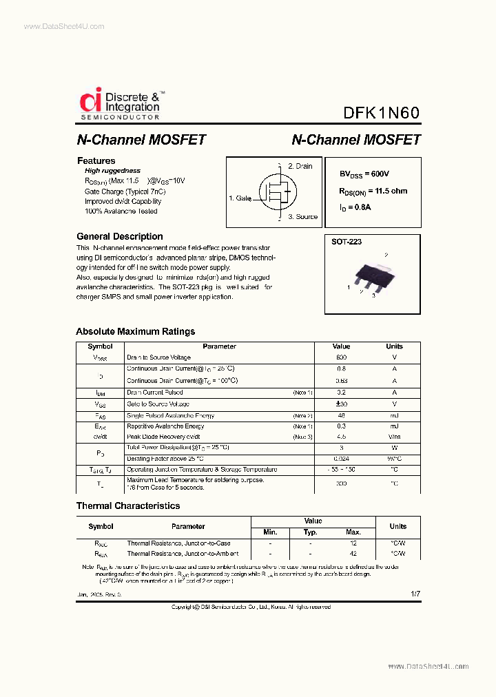 DFK1N60_180601.PDF Datasheet