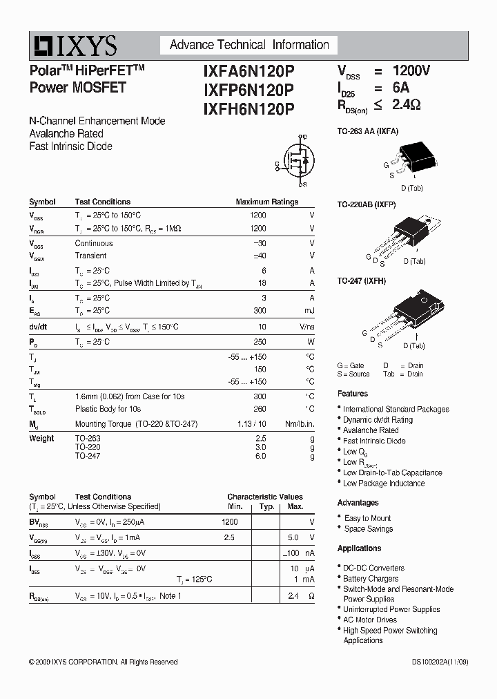 IXFA6N120P_268275.PDF Datasheet