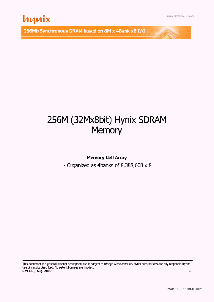 H57V2582GTR_181240.PDF Datasheet