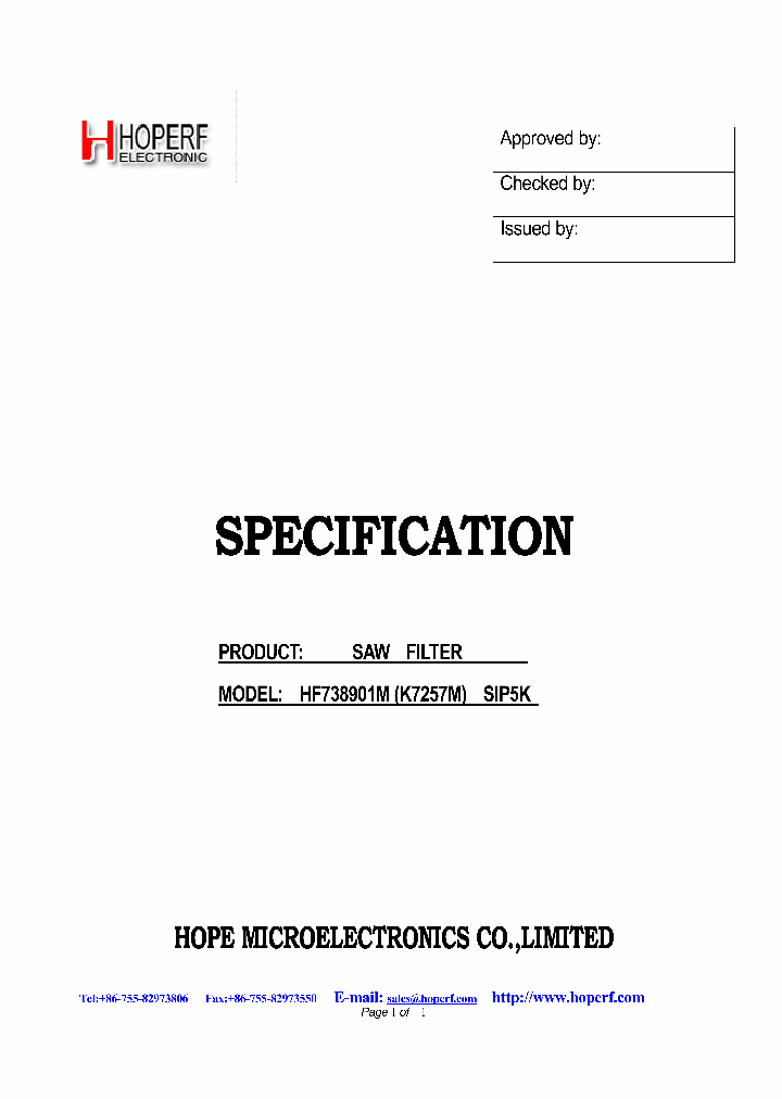 HF738901M_309522.PDF Datasheet