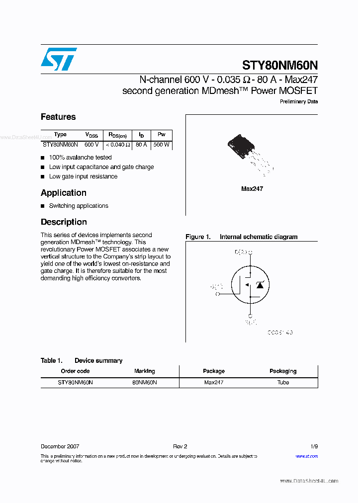 STY80NM60N_185734.PDF Datasheet