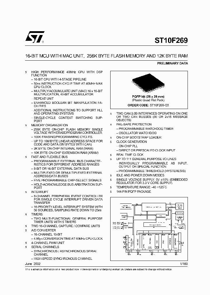 ST10F269_189087.PDF Datasheet