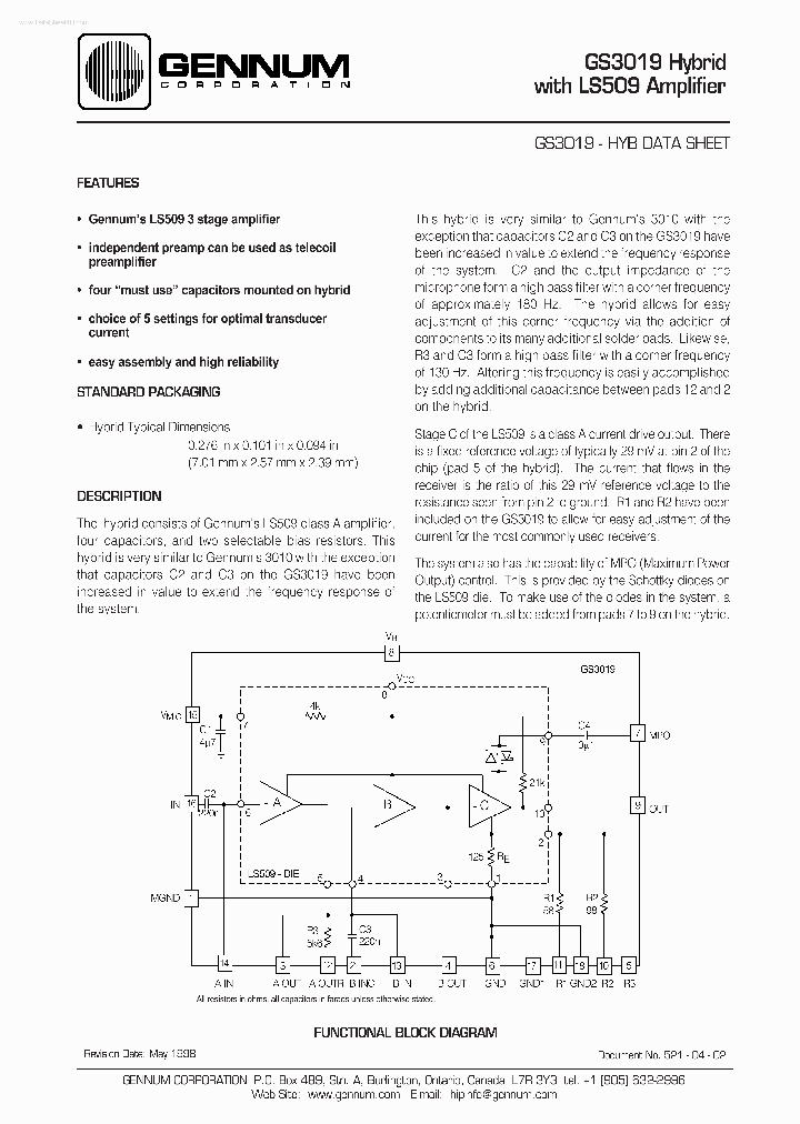 GS3019_196682.PDF Datasheet