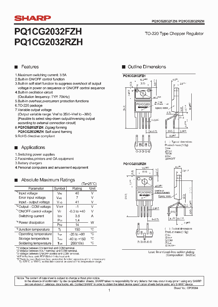 PQ1CG2032FZH_351266.PDF Datasheet