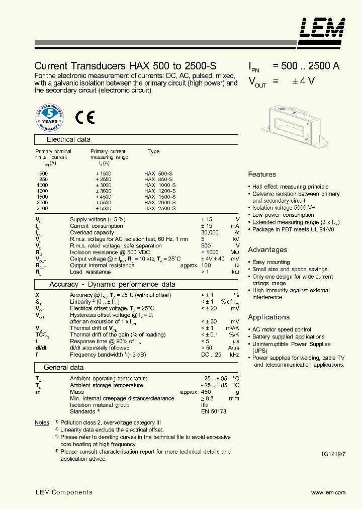 HAX850-S_243406.PDF Datasheet