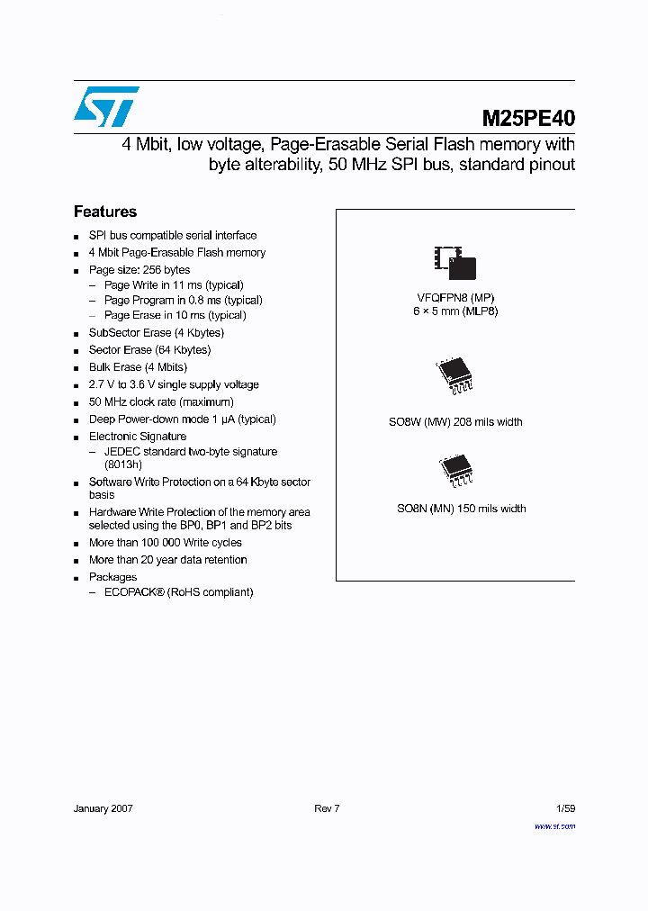 M25PE40_199241.PDF Datasheet