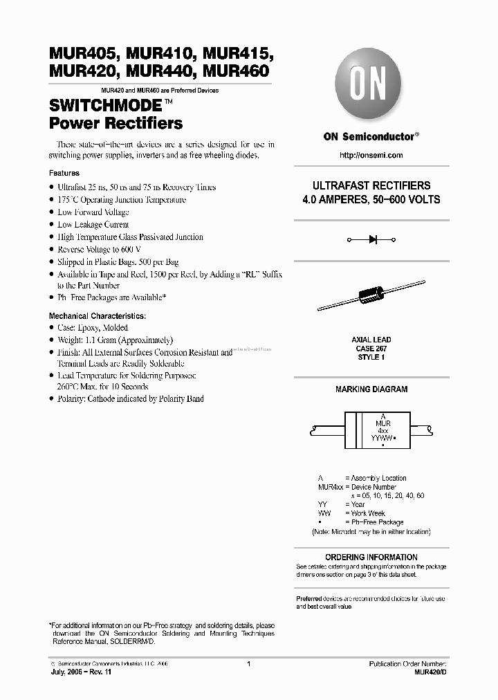 MUR405_204374.PDF Datasheet