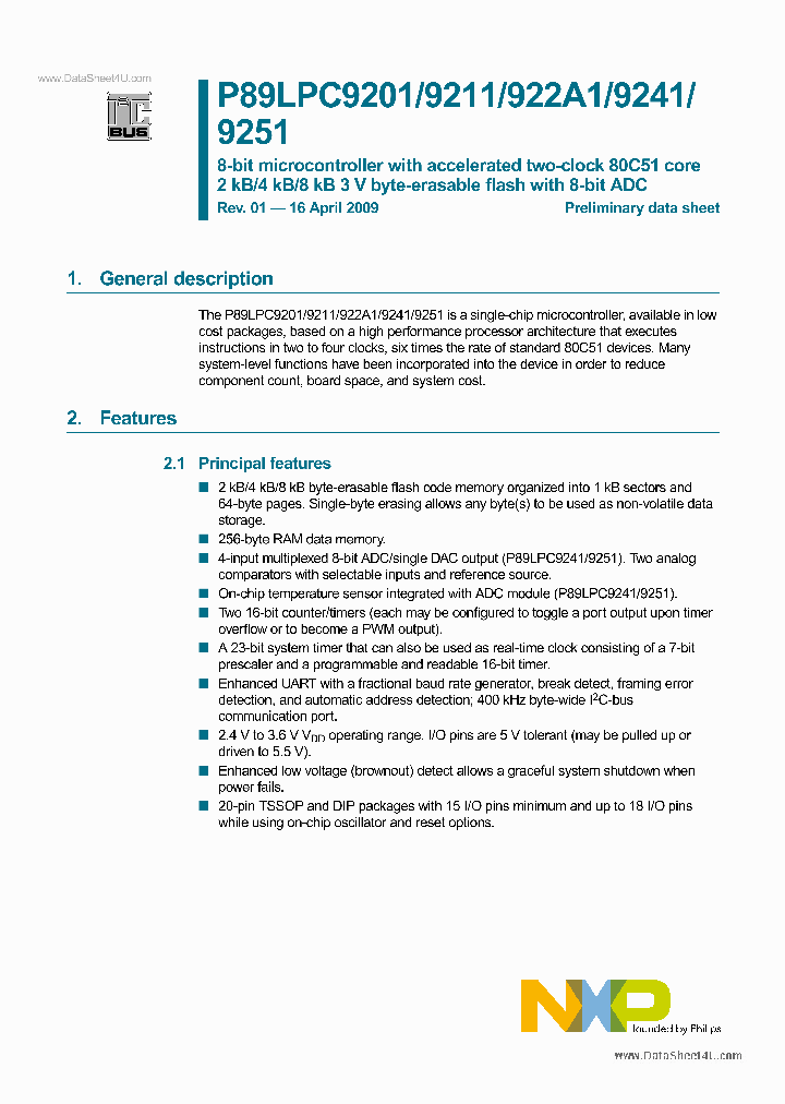 P89LPC9251_210326.PDF Datasheet