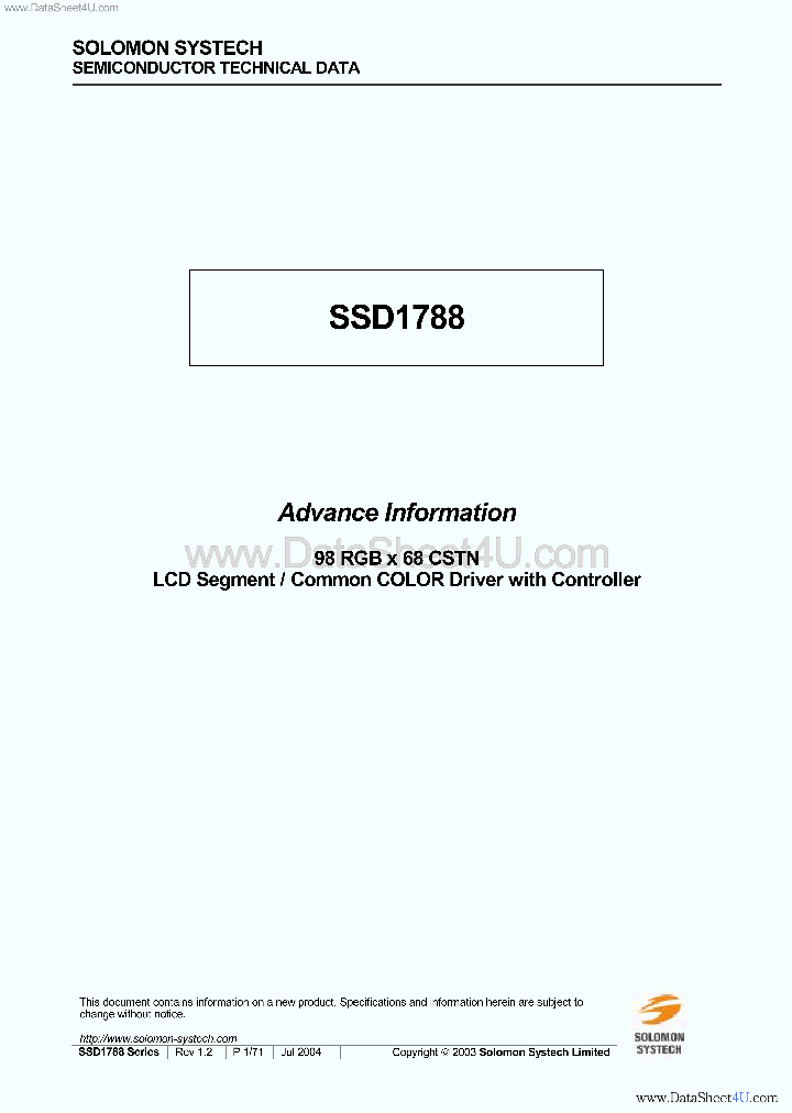 SSD1788_211066.PDF Datasheet