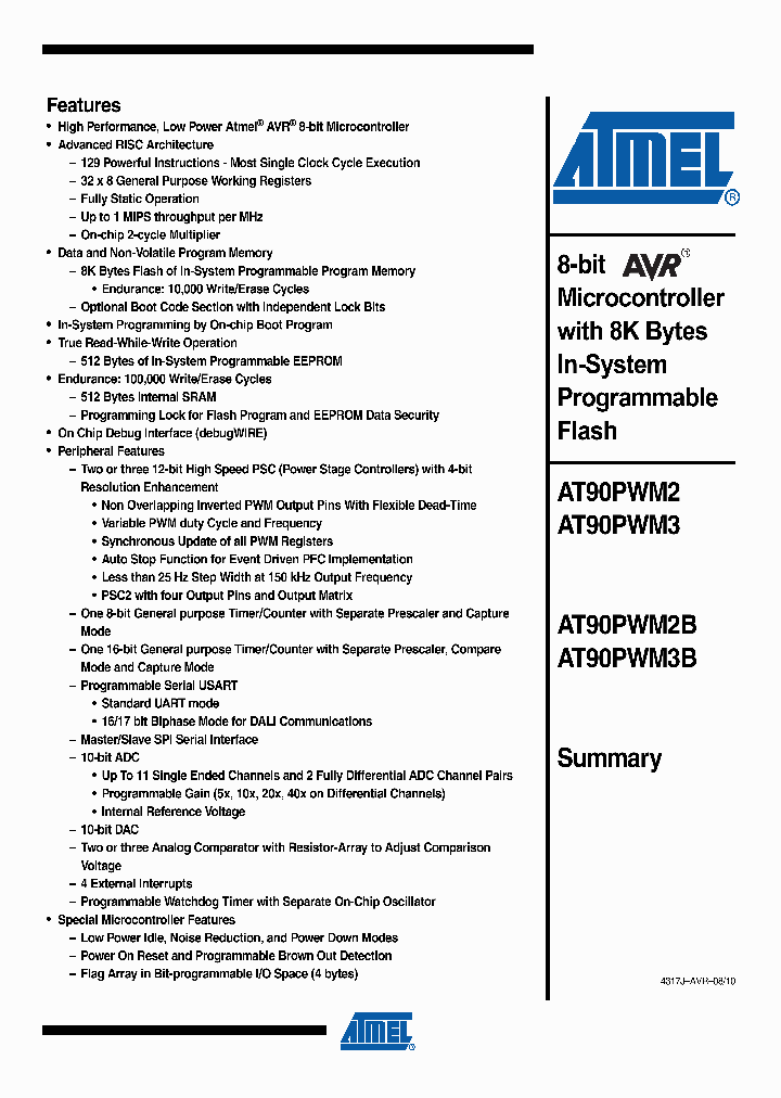 AT90PWM210_539246.PDF Datasheet