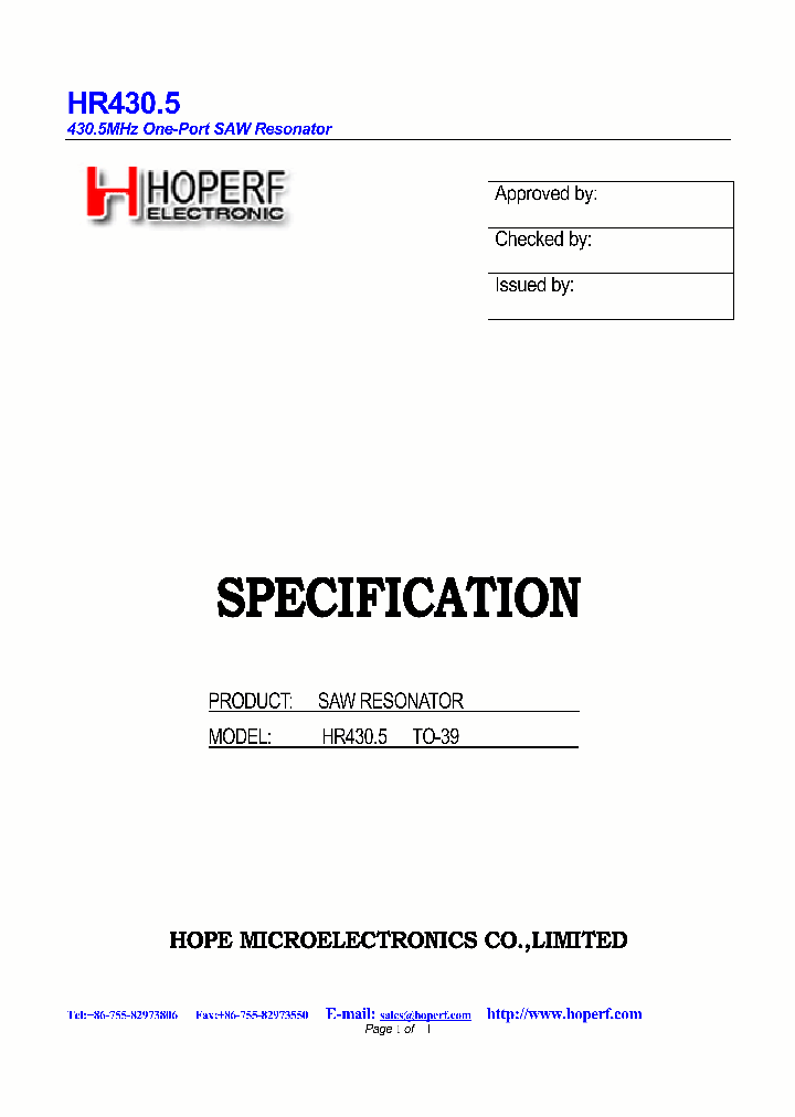 HR4305TO-39_574704.PDF Datasheet