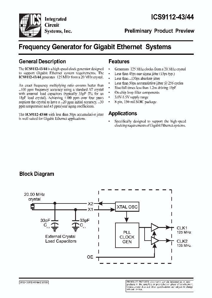ICS9112M-44_340638.PDF Datasheet