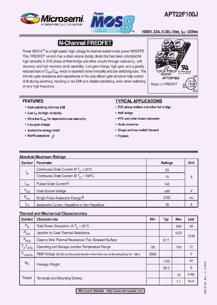 APT22F100J_479150.PDF Datasheet