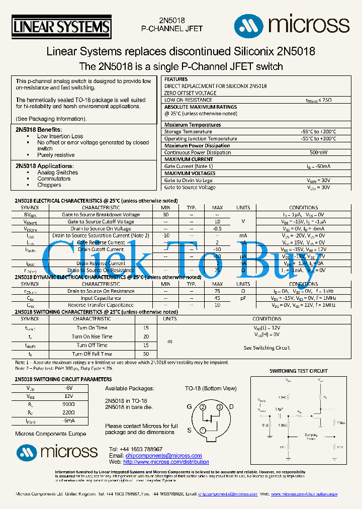 2N5018TO-18_581535.PDF Datasheet