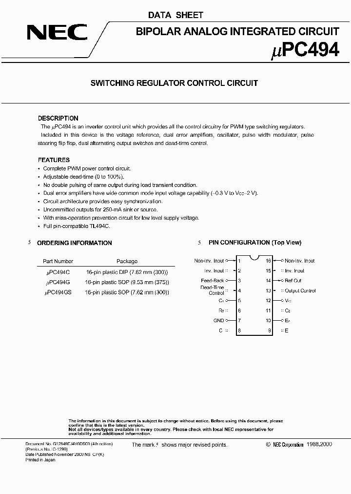 UPC494GS-E2_260046.PDF Datasheet