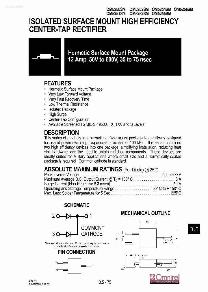 OM5250SM_244093.PDF Datasheet