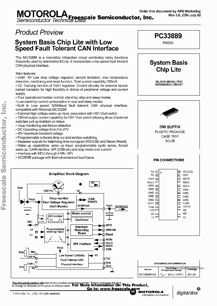 MC33889_259034.PDF Datasheet