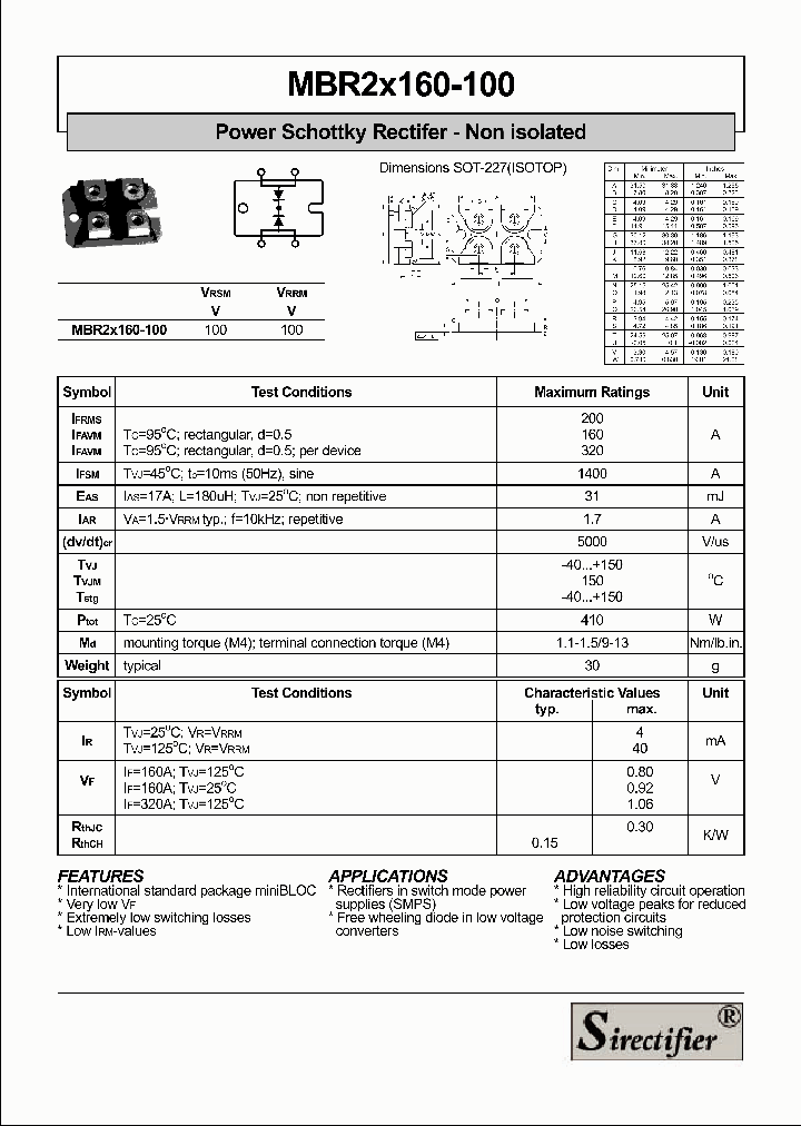 MBR2X160-100_642645.PDF Datasheet