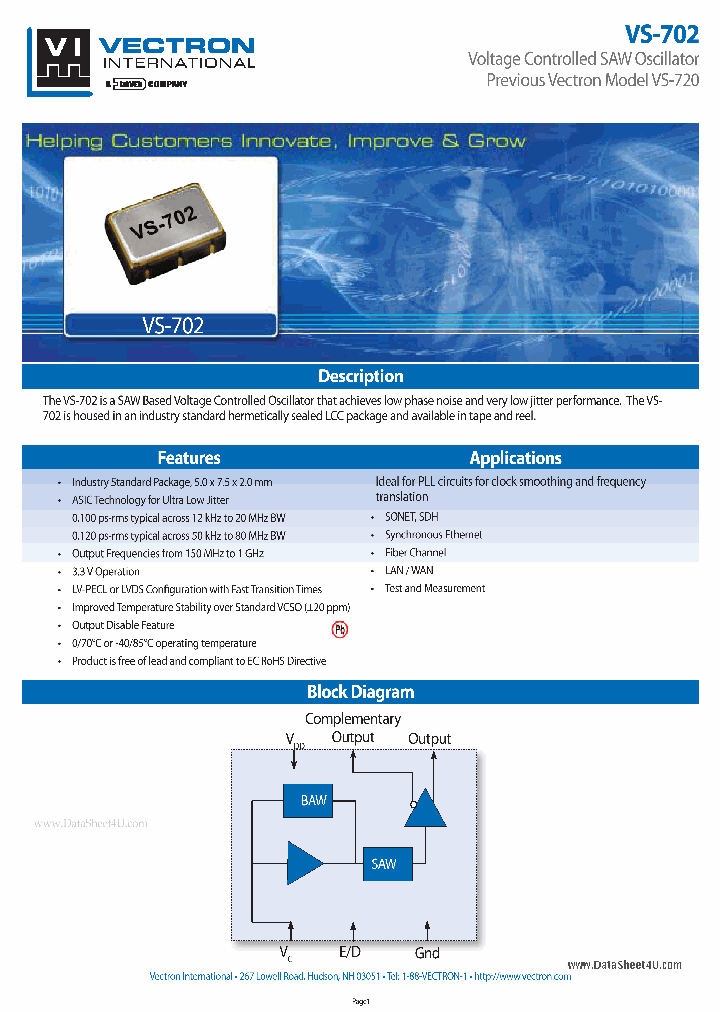 VS-702_276185.PDF Datasheet
