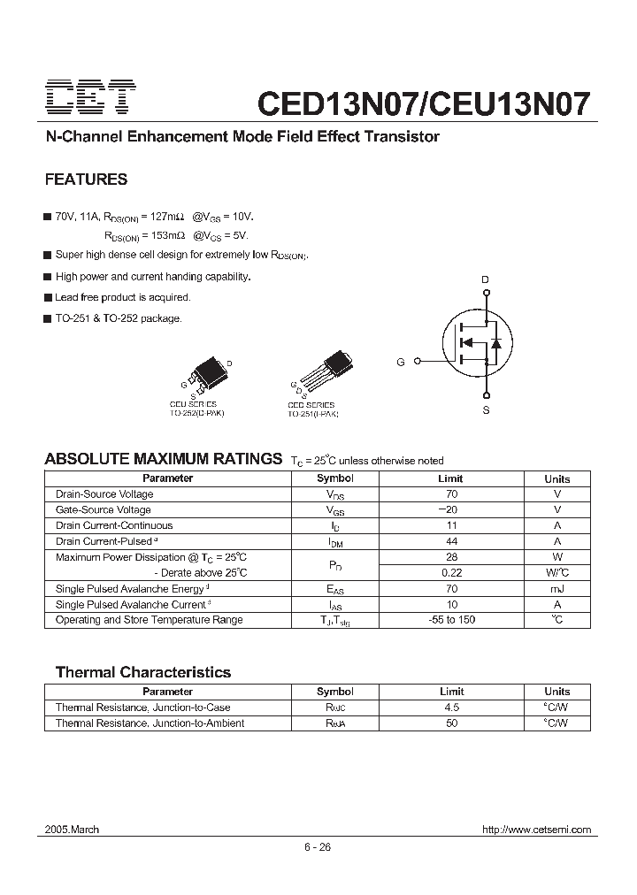 CED13N07_659583.PDF Datasheet