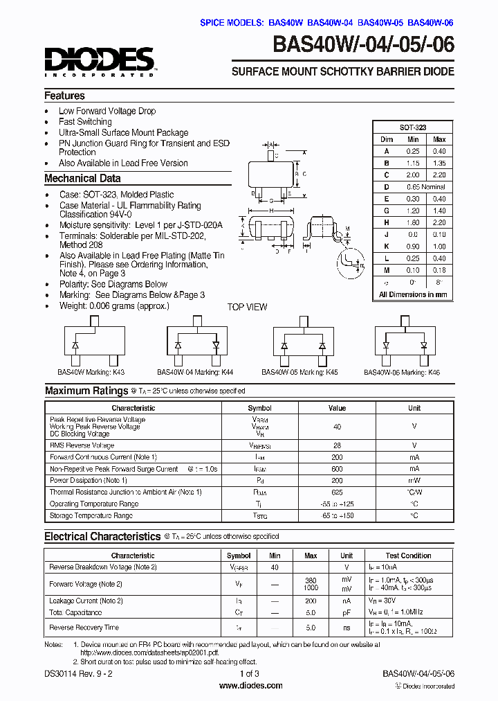 BAS40W-06_311767.PDF Datasheet