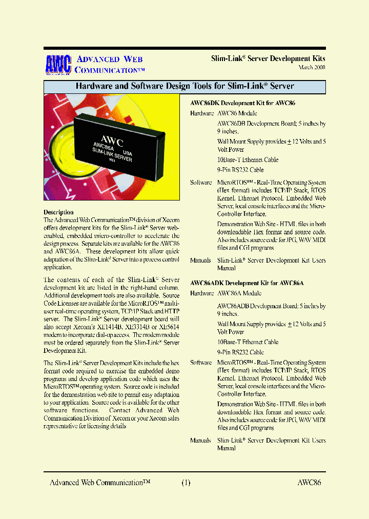 AWC86_377194.PDF Datasheet