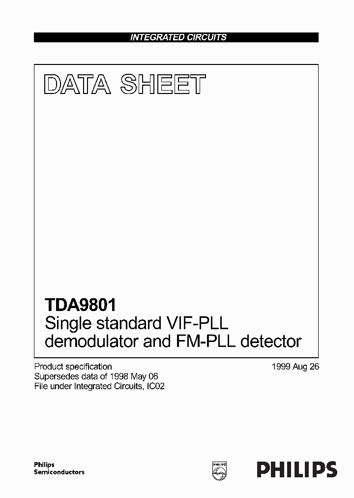 TDA9801_700632.PDF Datasheet