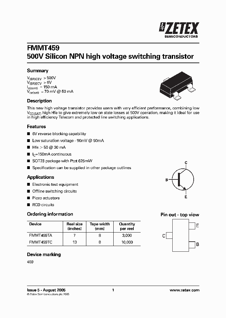 FMMT459_713258.PDF Datasheet
