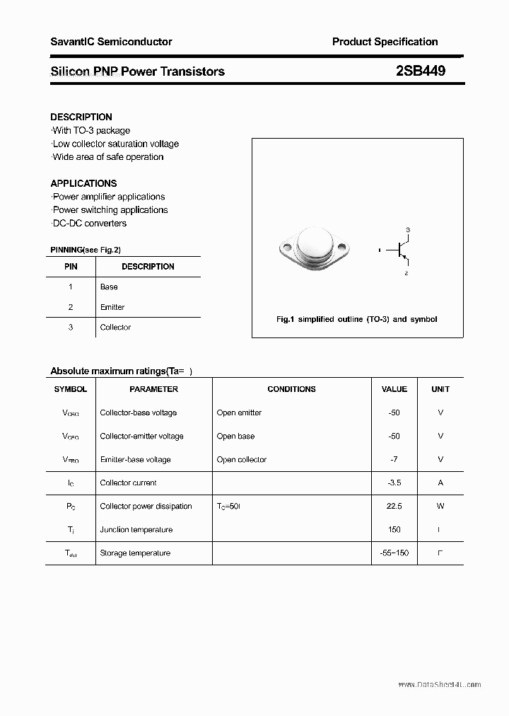 2SB449_318371.PDF Datasheet