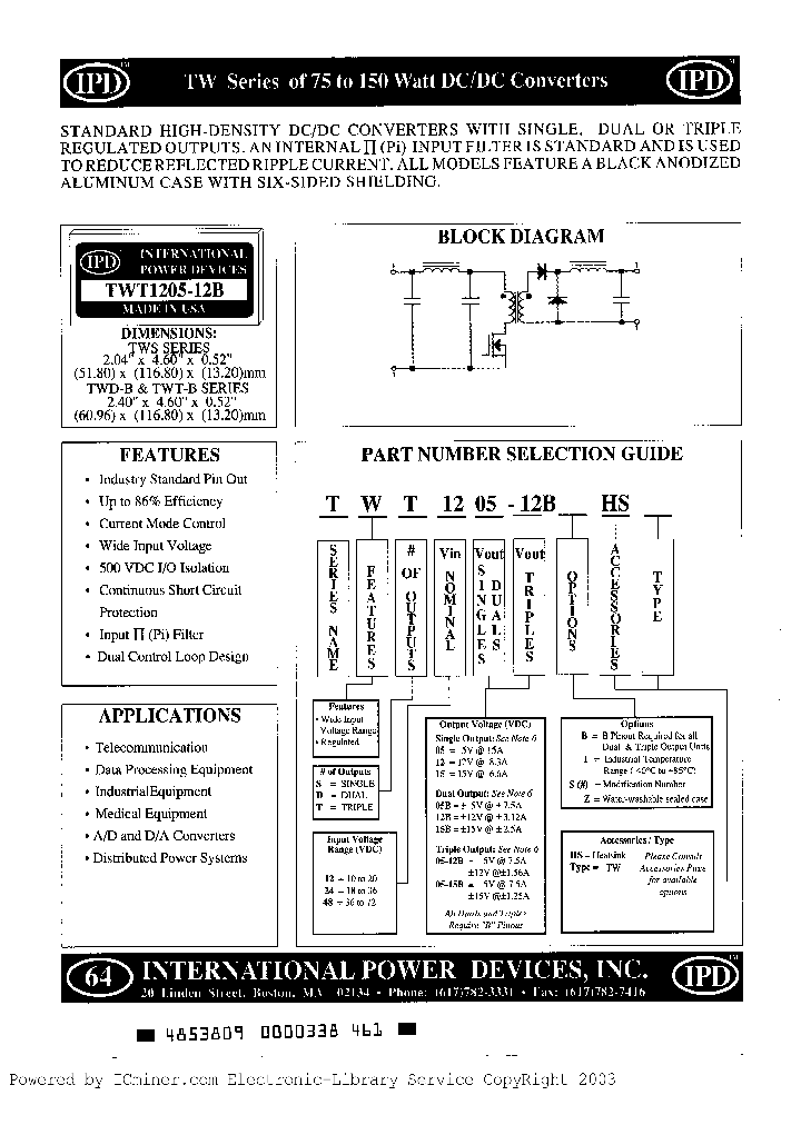 TWT4805-15BI_382605.PDF Datasheet