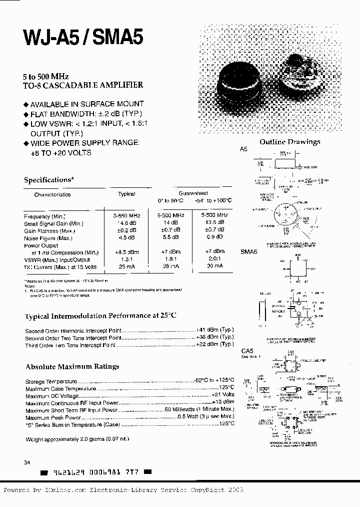 WJ-SMA5_384876.PDF Datasheet
