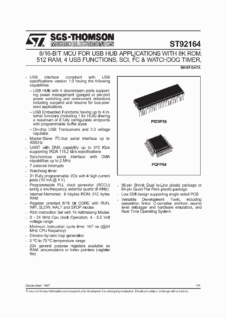 ST92164_387387.PDF Datasheet