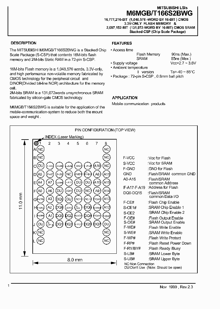 M6MGB166S2BWG_330264.PDF Datasheet