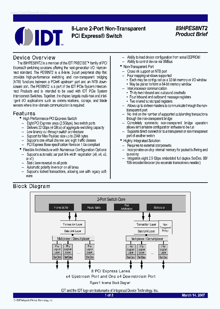 89HPES8NT2_340153.PDF Datasheet