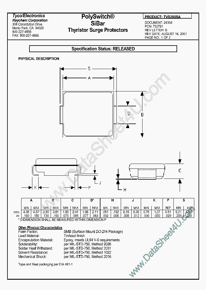 TVB200SA_391702.PDF Datasheet