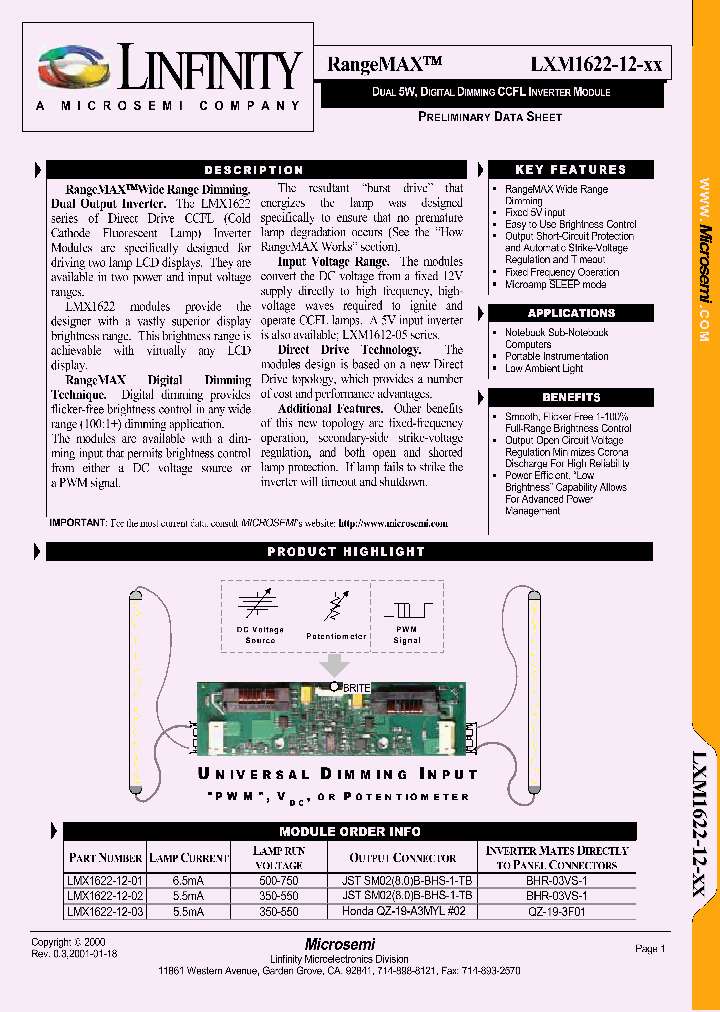 LMX1622-12-01_400827.PDF Datasheet