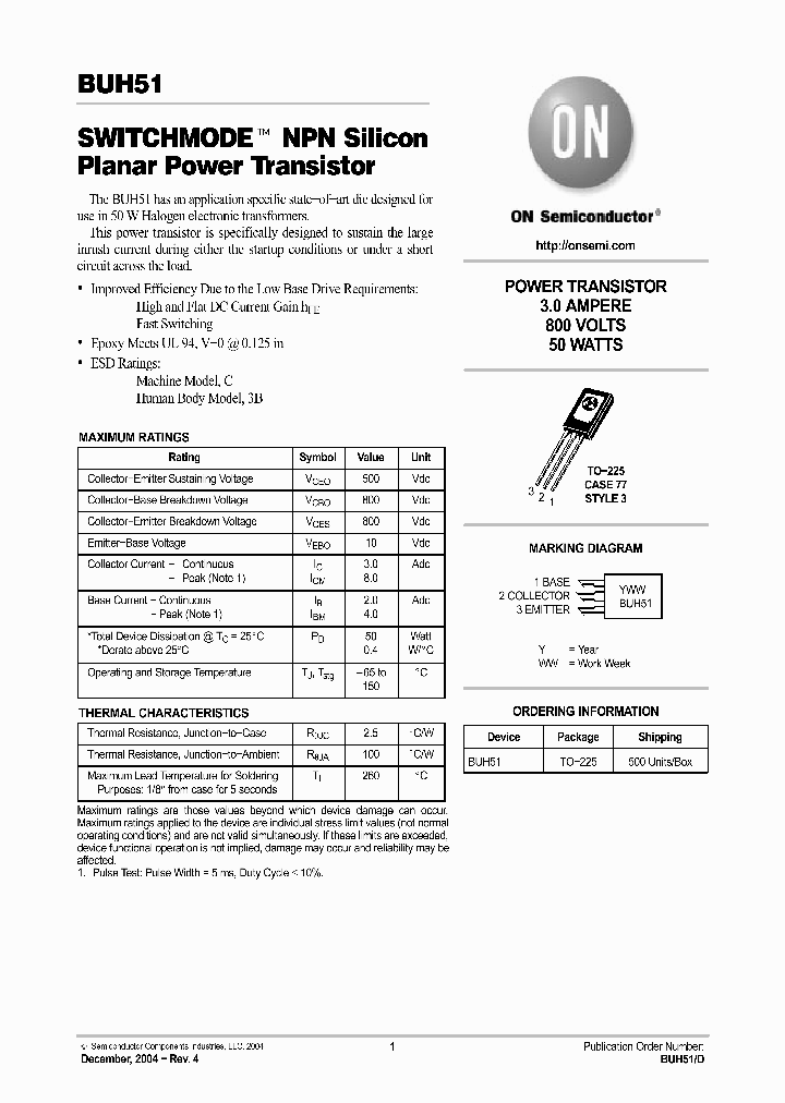 BUH51_422725.PDF Datasheet