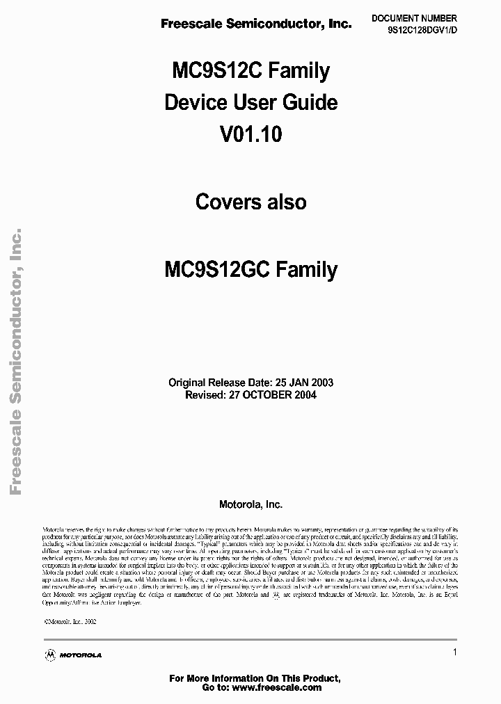 9S12C128DGV1_430328.PDF Datasheet