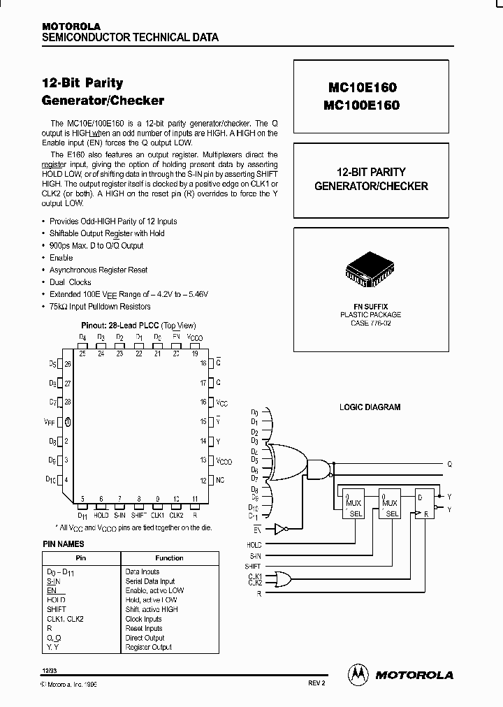 MC100E160_418825.PDF Datasheet