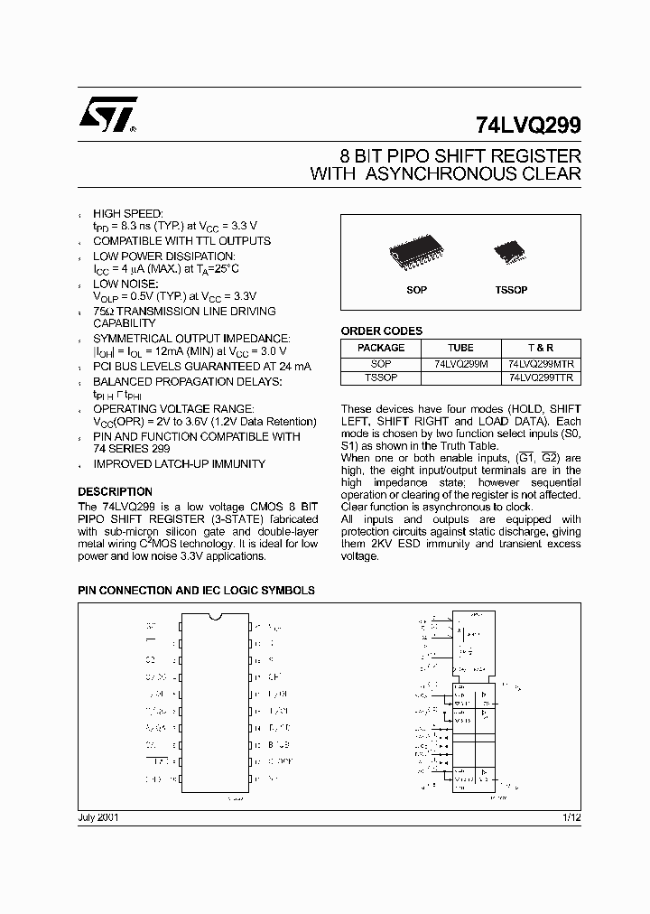 74LVQ299M_468744.PDF Datasheet